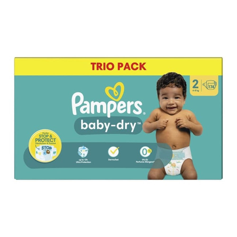 Pampers Baby-Dry - Luiers - Size 2 - 4-8kg - 174 Stuks