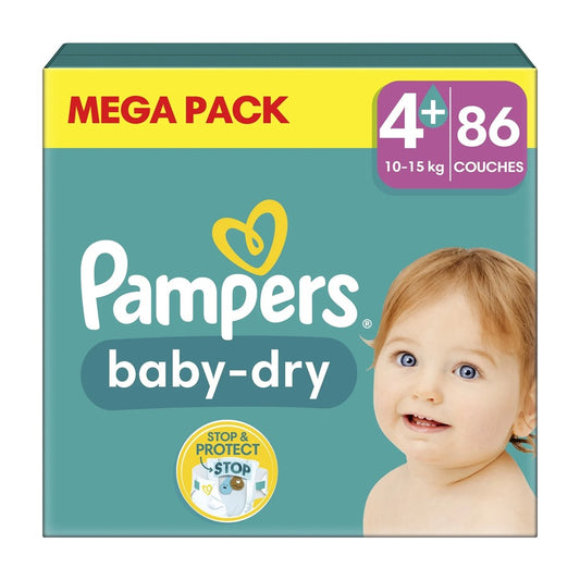 Pampers Baby-Dry - Luiers - Size 4 - 10-15kg - 86 Stuks