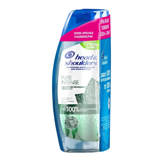 Head & Shoulders - Shampoo - Pure Intense - Kalmeert Jeuk - 2x250ml