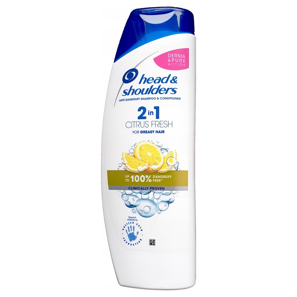 Head & Shoulders - Shampoo - 2in1 Citrus Fresh - For Greasy Hair - 400ml