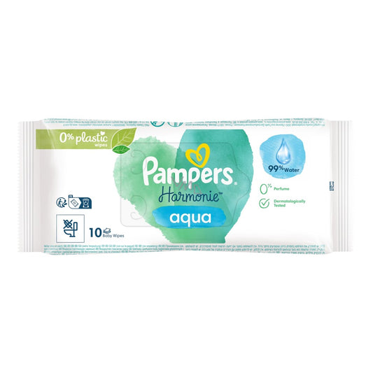 Pampers Harmonie - Babydoekjes - Aqua - 10 Stuks