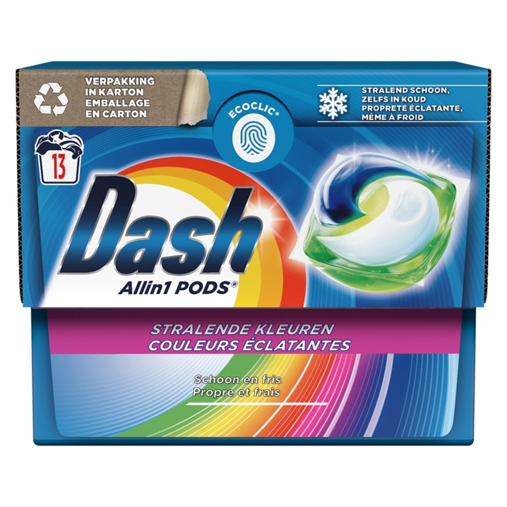 Dash - Wasmiddel - Pods - Radiant Colors - Clean & Fresh - 13Wb/269.1g