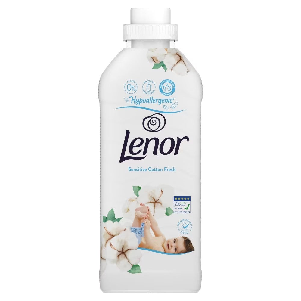 Lenor - Wasverzachter - Vloeibaar - Sensitive Cotton Fresh - Hypoallergenic - 37Wb/925ml