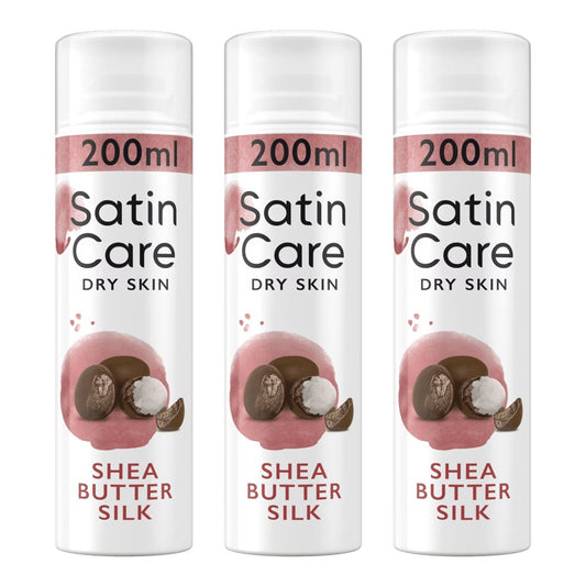Gillette - Scheergel - Satin Care - Shea Butter Silk - 3 x 200ml