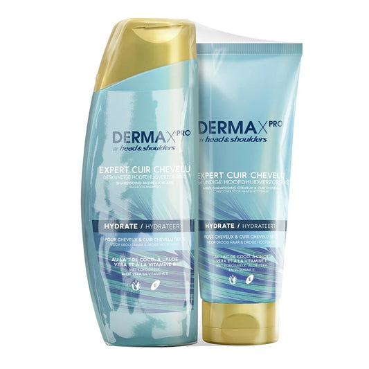 Head & Shoulders - Shampoo - Conditioner - DermaXPRO - Hydrate - 225ml+200ml
