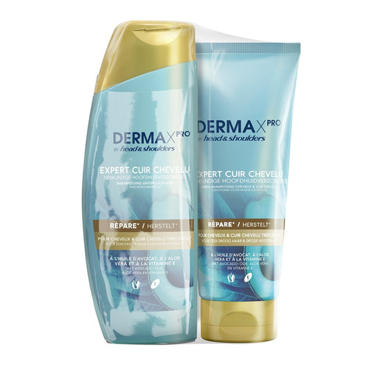 Head & Shoulders - Shampoo - Conditioner - DermaXPRO - Herstelt - 225ml + 200ml - 2 Stuks