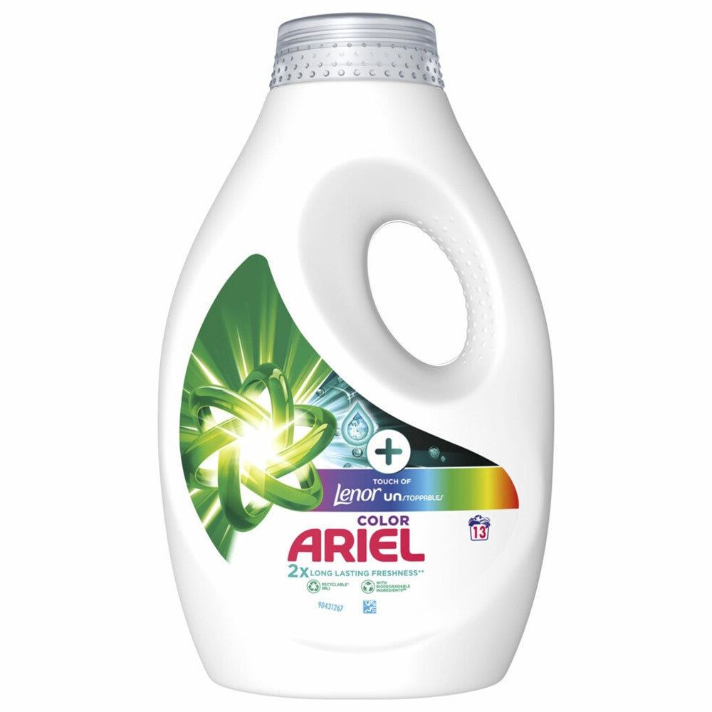 Ariel - Wasmiddel - Vloeibaar - Color + - Touch of Lenor Unstoppables - 13Wb/585ml