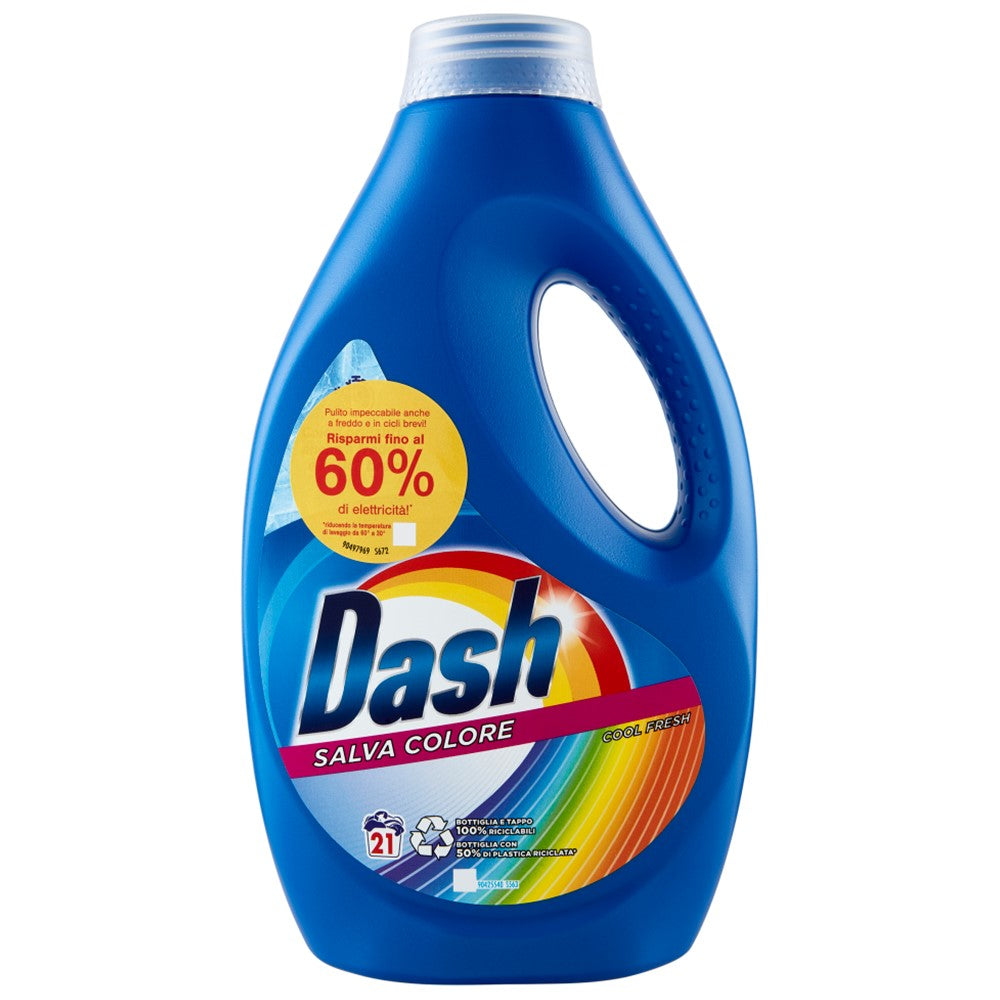 Dash - Wasmiddel - Vloeibaar - Color Saving - Cool Fresh - 21Wb/1050ml