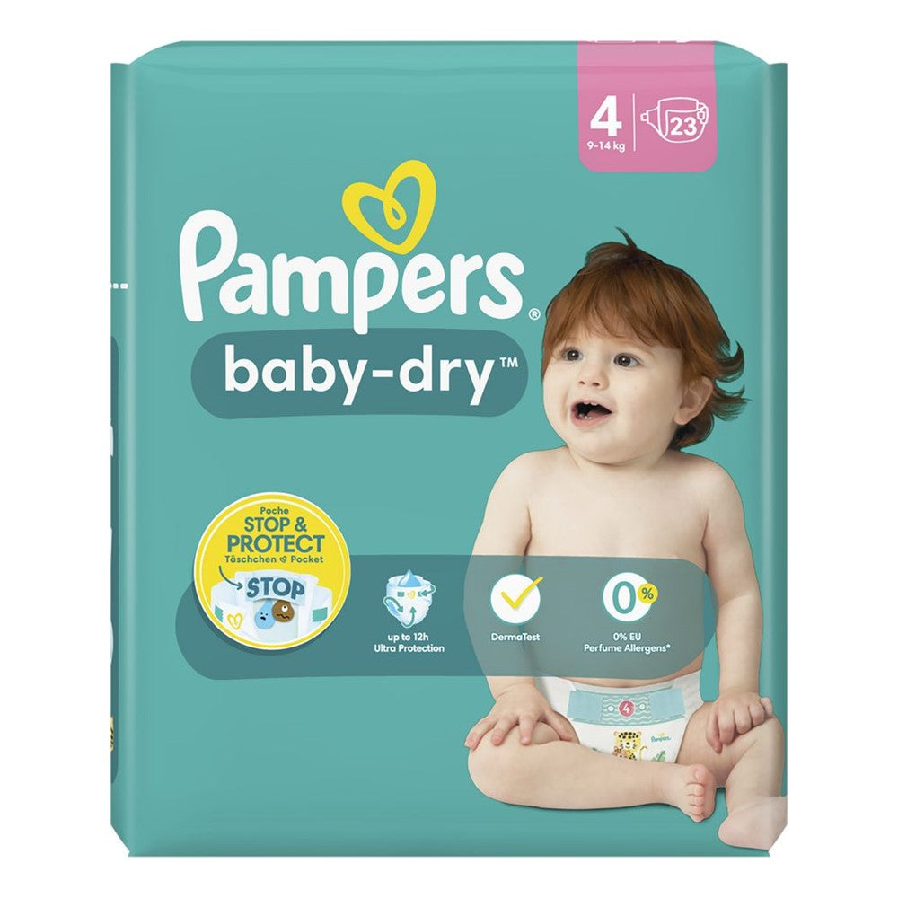 Pampers Baby-Dry - Luiers - Size 4 - 9-14kg - 23 Stuks