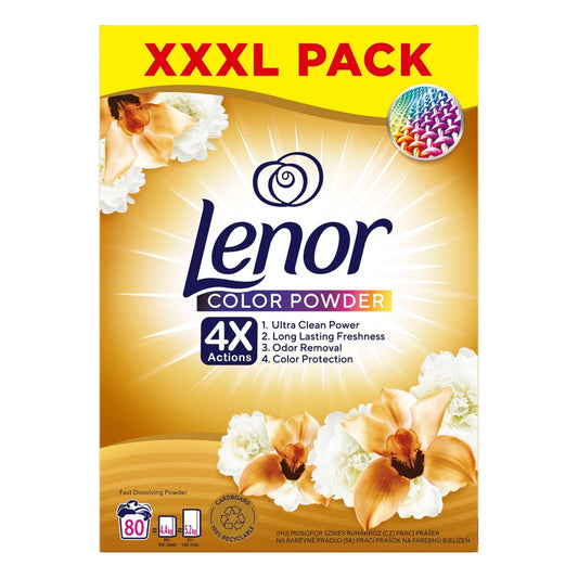 Lenor - Wasmiddel - Waspoeder - Color - Gold Orchid - 80Wb/4.4kg