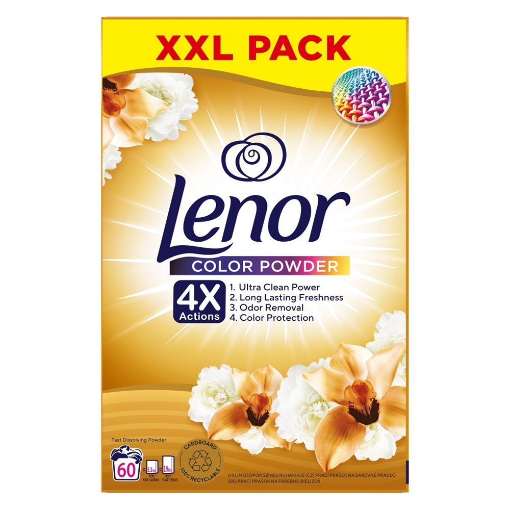 Lenor - Wasmiddel - Waspoeder - Color Powder - 4X Actions - 60Wb/3300g