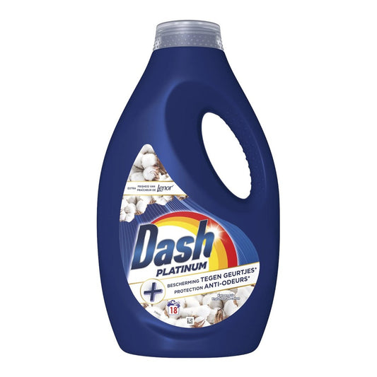 Dash Platinum - Wasmiddel - Vloeibaar - Cotton Fresh - White & Color - 18Wb/810ml