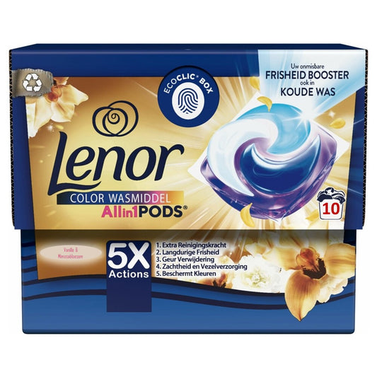 Lenor - Wasmiddel - Pods - All-in 1 Pods - Vanille & Mimosabloesem - 10Wb/201.5g