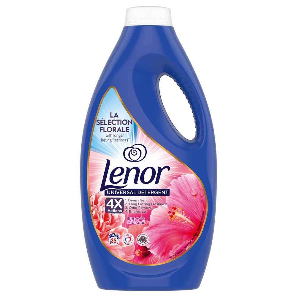 Lenor - Wasmiddel - Vloeibaar - Peony & Hibiscus - 35Wb/1575ml