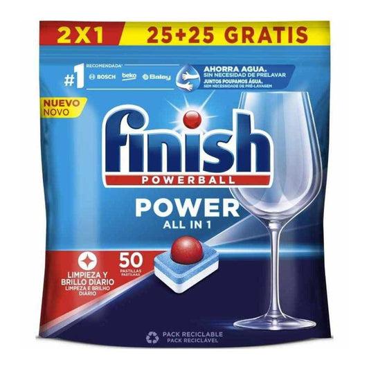 Finish Powerball - Vaatwas - Capsule - Power - All-in 1 - 50Wb/800g