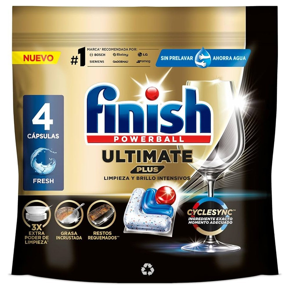 Finish Powerball - Vaatwas - Capsule - Ultimate Plus - Fresh - 4Wb/48.8g