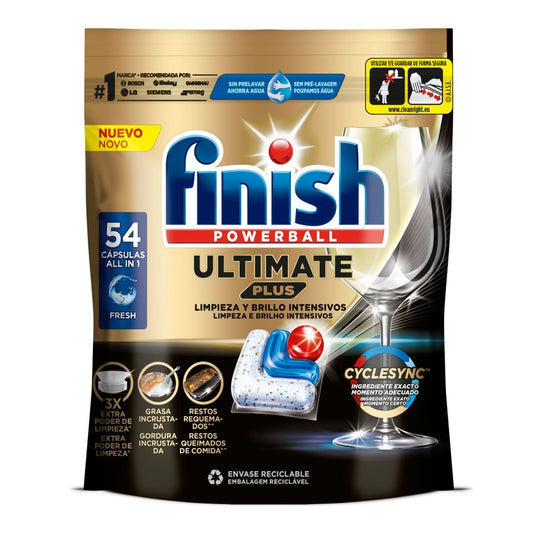 Finish Powerball - Vaatwas - Capsule - Ultimate Plus - Fresh - 54Wb/658.8g