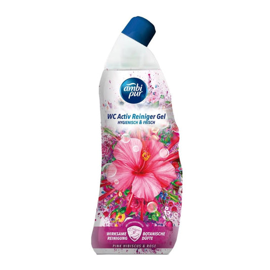 Ambi Pur - Toiletreiniger - Gel - Pink - Hibiscus & Rose - 750ml