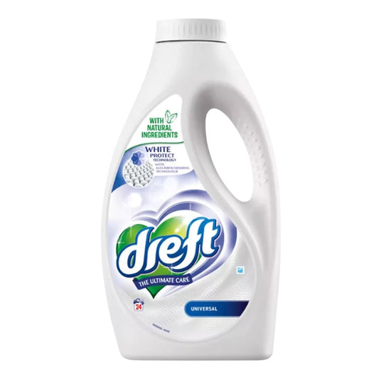 Dreft - Wasmiddel - Vloeibaar - The Ultimate Care - Universal & White - 24Wb/1.2L