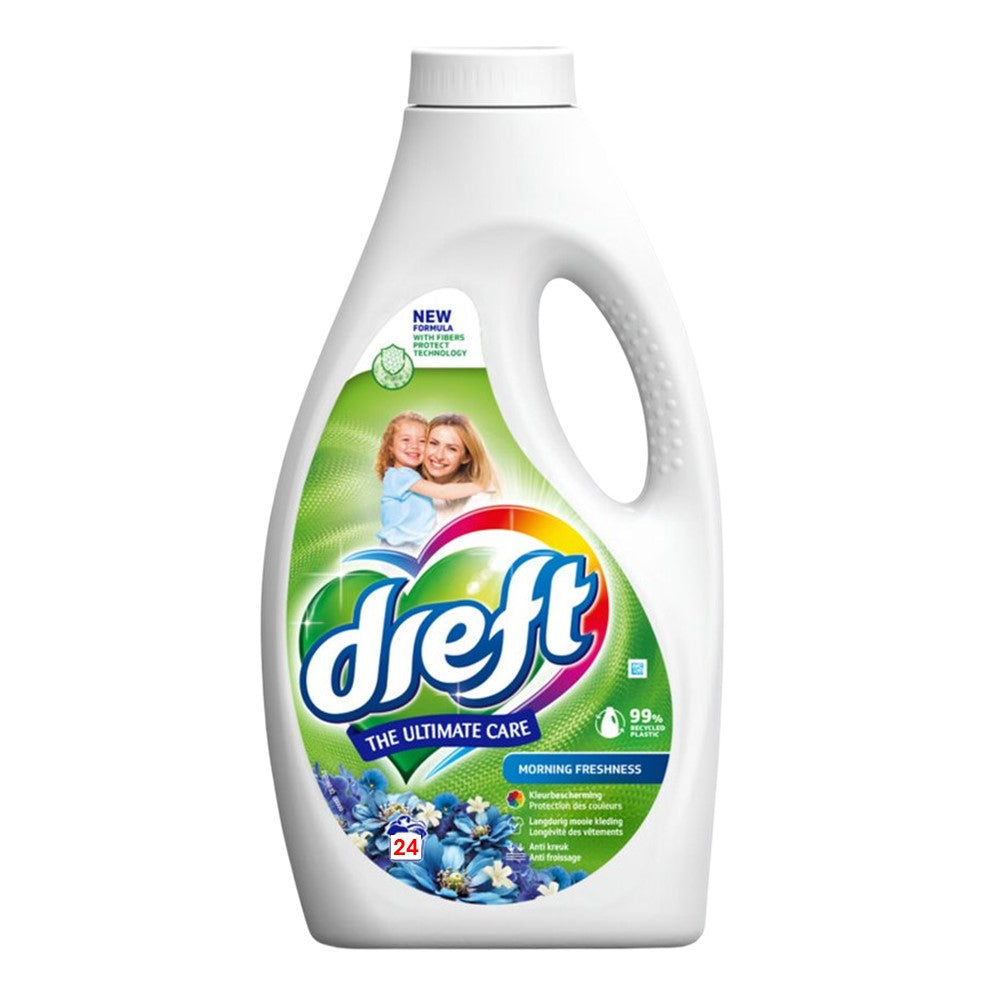 Dreft - Wasmiddel - Vloeibaar - The Ultimate Care - Morning Freshness - 24Wb/1.2L