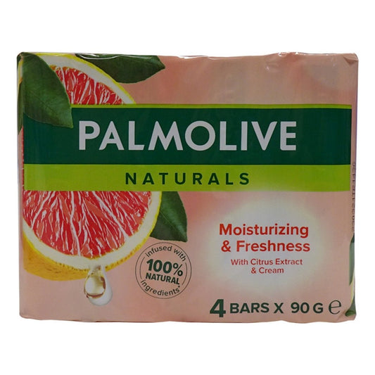 Palmolive Naturals - Zeeptablet - Bar - Moisturizing & Freshness - Citrus Extract & Cream - 4 x 90g