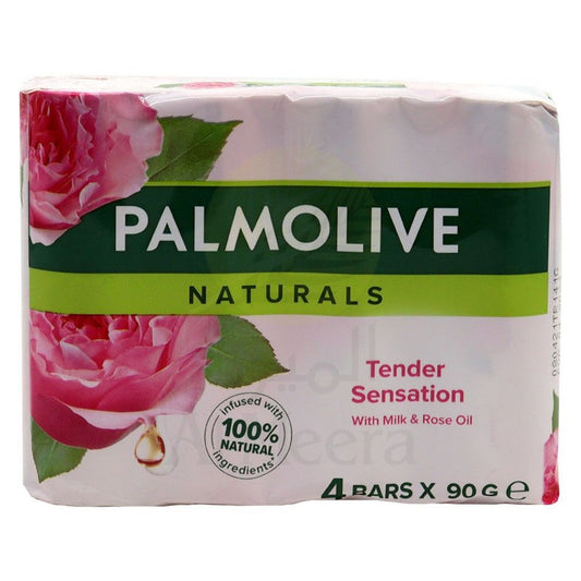 Palmolive Naturals - Zeeptablet - Bar - Tender Sensation - Milk & Rose Oil - 4 x 90g