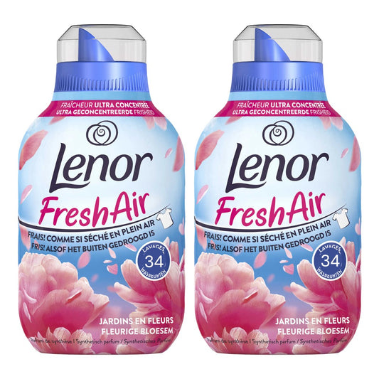 Lenor - Wasverzachter - Vloeibaar - Fresh Air - Pink Blossom - 2x34Wb/476ml