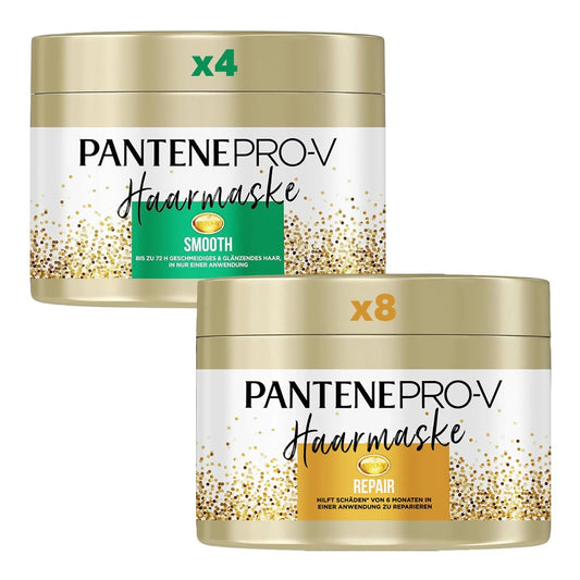 Pantene - Display - Haarmasker - Repair & Smooth - 2 Assortimenten - 12x450ml