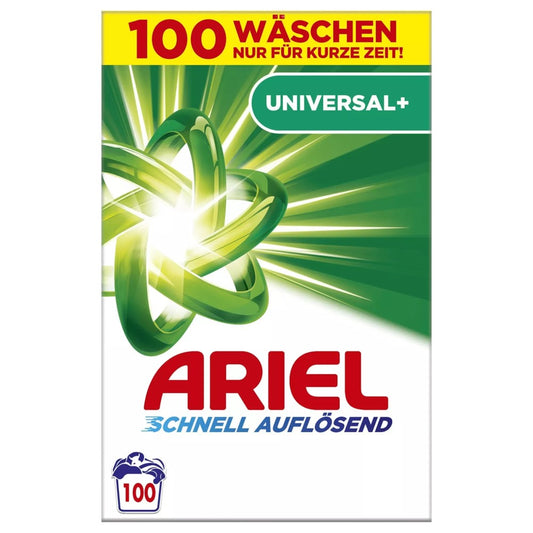 Ariel - Wasmiddel - Waspoeder - Quick Dissolving - Universal+ - 100Wb/6000g