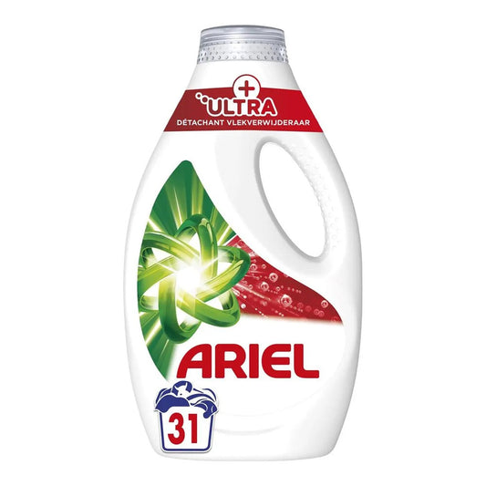 Ariel - Wasmiddel - Vloeibaar - Ultra +  - Stain Remover - 31Wb/1395ml