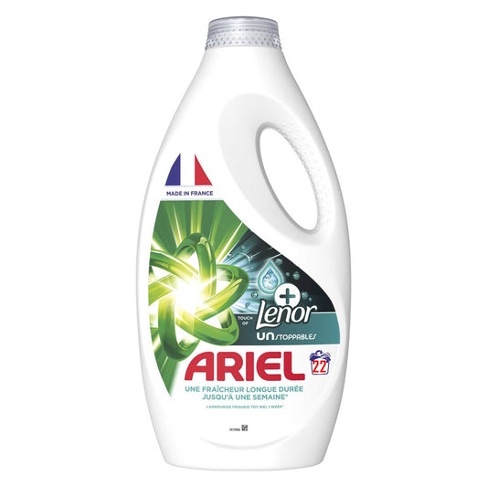 Ariel - Wasmiddel - Vloeibaar - Touch of Lenor Unstoppables+ - 22Wb/990ml