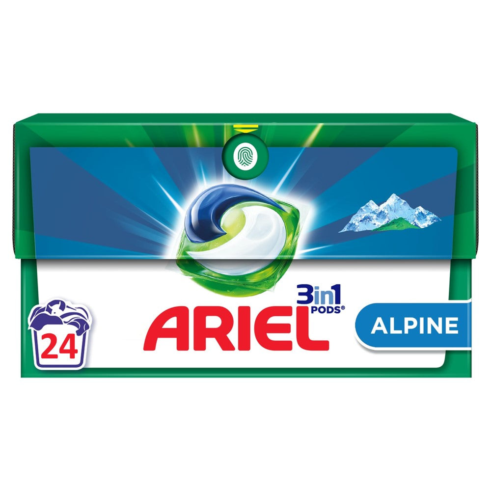 Ariel - Wasmiddel - Pods - 3in1 Pods - Alpine - 24Wb/487.2g