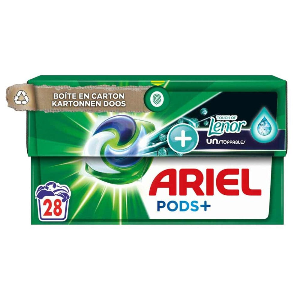 Ariel - Wasmiddel - Pods - 4in1 Pods - Touch of Lenor Unstoppables+ - 28Wb/602g