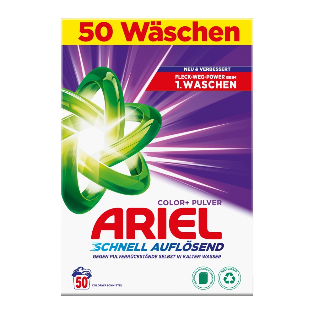 Ariel - Wasmiddel - Poeder - Color +  - 50Wb/3kg