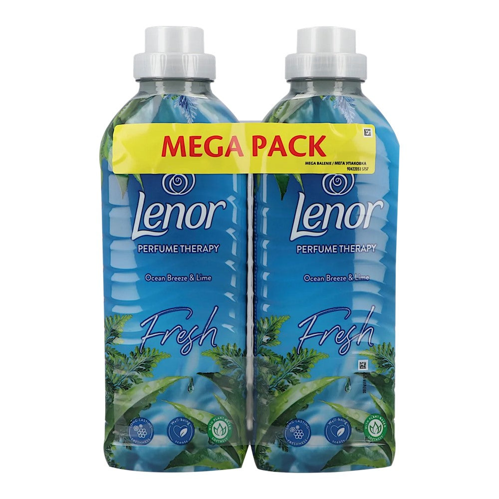 Lenor - Wasverzachter - Vloeibaar - Fresh - Ocean Breeze & Lime - 2 x 37Wb/925ml