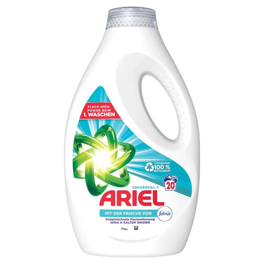 Ariel - Wasmiddel - Vloeibaar - Universal+ - Touch of Febreze - 20Wb/1000ml