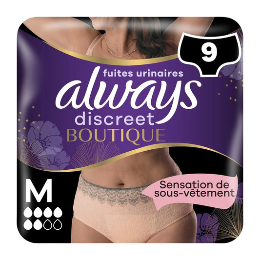 Always Discreet - Incontinentiemat - 6 Medium - Boutique Beige - 9 Stuks