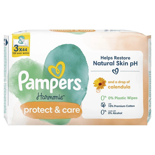 Pampers - Babydoekjes - Harmonie - Protect & Care - 3x44 Stuks