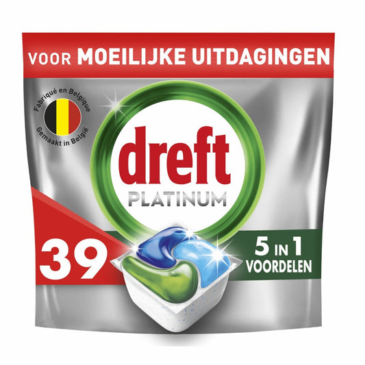 Dreft Platinum - Wasmiddel - Capsule - All-in 1 - Original - 39Wb/581g