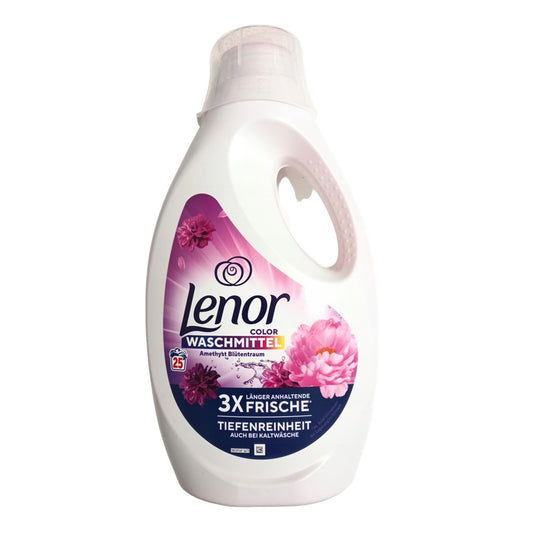 Lenor - Wasmiddel - Vloeibaar - Color - Amethist & Bloemen Boeket - 25Wb/1250ml