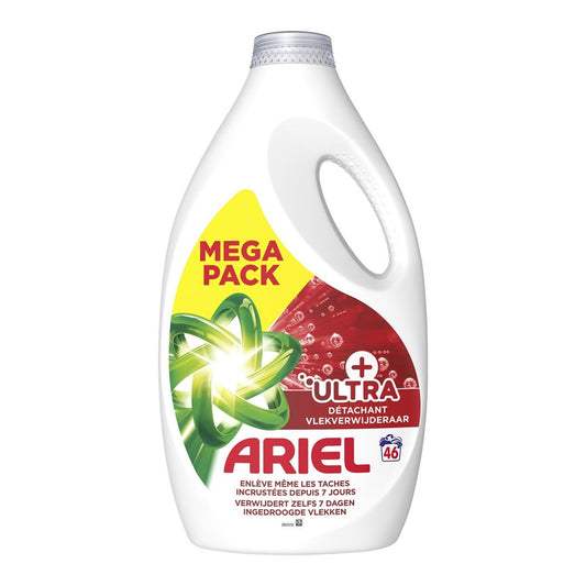 Ariel - Wasmiddel - Vloeibaar - Ultra+ - Mega Pack - 46Wb/2070ml