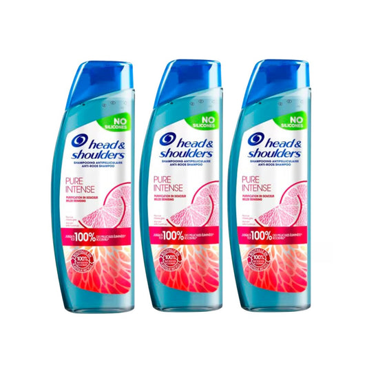 Head & Shoulders - Shampoo - DermaXPRO - Pure Intense - Grapefruit - 3x250ml