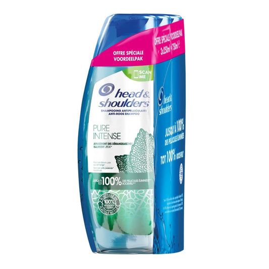 Head & Shoulders - Shampoo - Pure Intense - Kalmeert Jeuk - 3x250ml