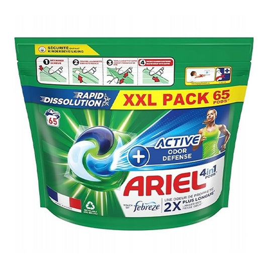Ariel - Wasmiddel - Capsule - Active Odor Defence - Touch of Febreze - 65Wb/1534g