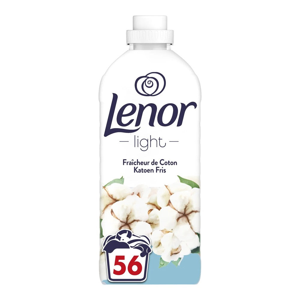 Lenor - Wasverzachter - Vloeibaar - Light - Katoen Fris - 56Wb/1176ml