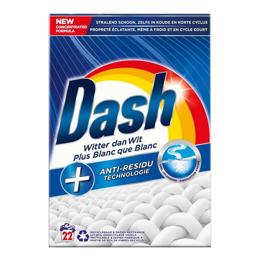 Dash - Wasmiddel - Waspoeder - Witter dan Wit - 22Wb