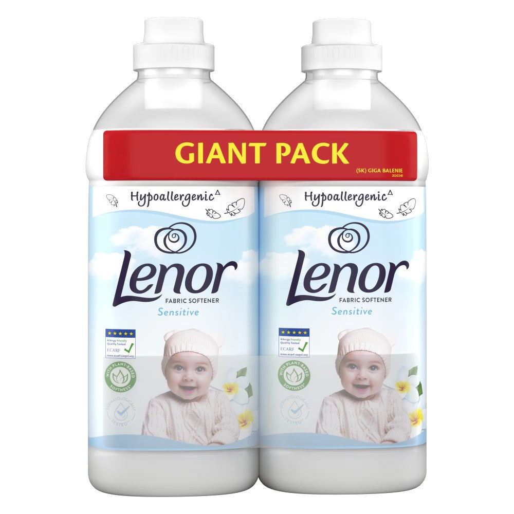 Lenor - Wasverzachter - Vloeibaar - Sensitive - Hypoallergenic - 2x64Wb/1600ml