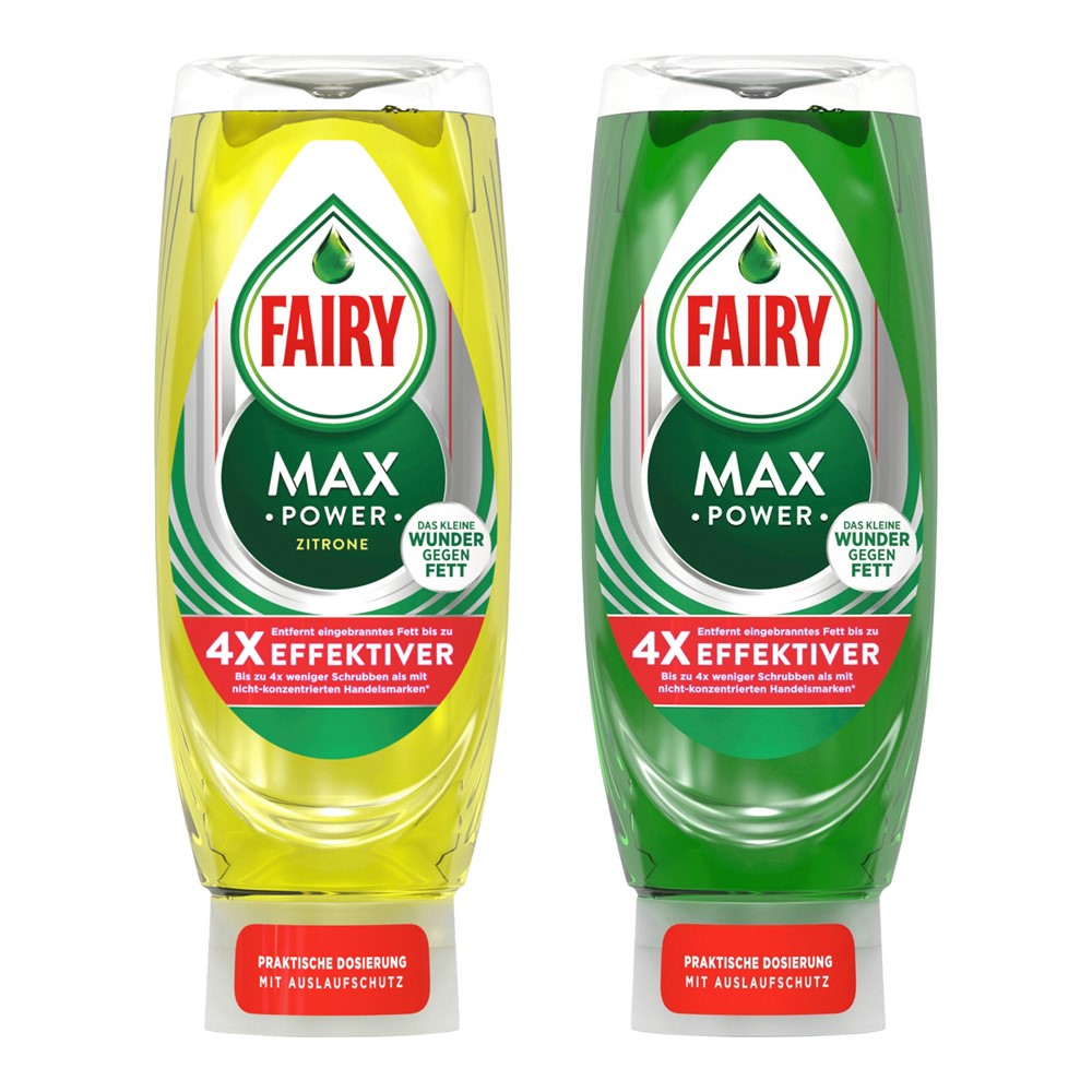 Fairy - Display - Afwasmiddel - Max Power - Zitrone & Original - 8x545ml