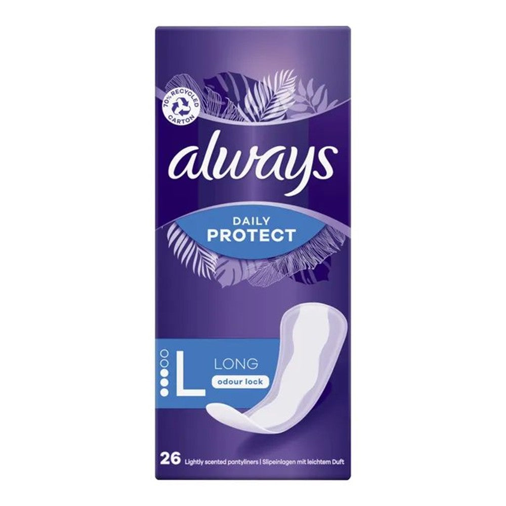 Always - Inlegkruisjes - 3 Long - Daily Protect - L - 26 Stuks