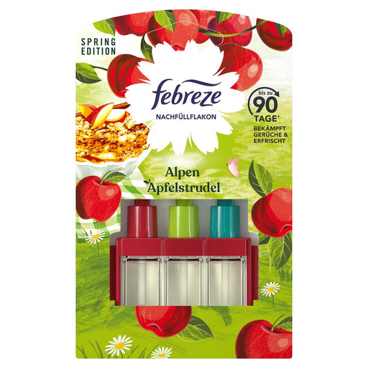 Febreze - Elektrisch Luchtverfrisser - Navulling - 3 Volution - Alpine Apple Strudel - 20ml